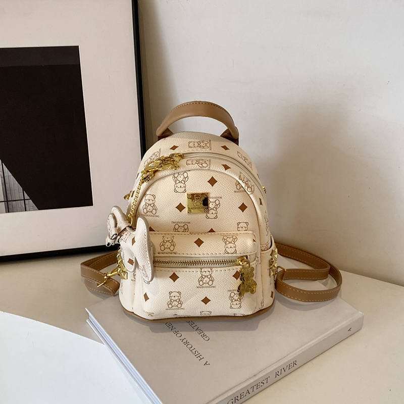 Stylish High-End Double Shoulder Backpack 2024 Women's Versatile Bag for School & Everyday Use, Trendy Maiduo Bear Design Stylish High-End Double Shoulder Backpack 2024 Women's Versatile Bag for School & Everyday Use, Trendy Maiduo Bear Design