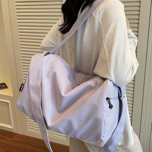 Stylish Large Capacity Travel Bag for Women - Lightweight Versatile Sports Fitness Shoulder Crossbody Bag for Short Trips