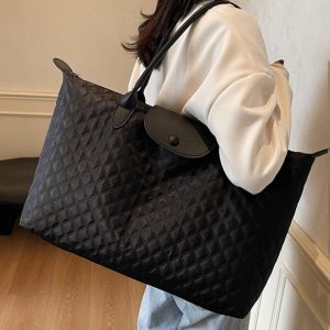 Stylish Lightweight Large Capacity Shoulder Bag for Women - Versatile Travel, Maternity & Storage Bag for Short-Distance Trips