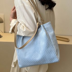 Stylish Women's Canvas Commuter Tote Bag - 2025 High-Capacity Shoulder Bag for Everyday Fashion