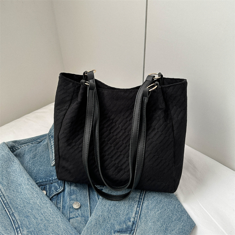 Stylish Women's Canvas Commuter Tote Bag - 2025 High-Capacity Shoulder Bag for Everyday Fashion