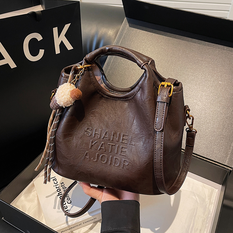 Stylish Women's Casual Crossbody Tote Bag with Letter Design - High-End Quality 2025 Fashion Handbag