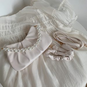 Summer 2023 Women's Textured Crossbody Bag - High-End Cloud Shoulder Bag, Versatile Niche Underarm Style