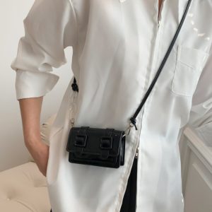 Summer 2025 Mini Handbag for Women, Niche Laser Chain Crossbody Bag, High-Quality Small Square Open-Top Bag