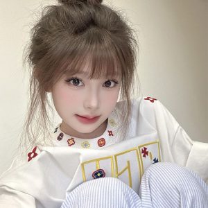 Summer 2025 Women's American Hip-Hop Style Embroidered Short Sleeve T-Shirt - Trendy Couple Streetwear Top