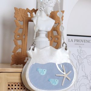 Summer Beaded Fish Bag - Cute Underarm Crossbody Handbag for Small Essentials, Niche Design, Perfect for Casual Outings