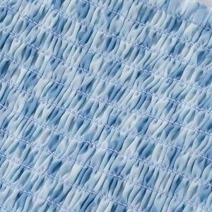 Summer Blue Spaghetti Strap Dress - Vacation Style Slim A-Line Short Skirt for 2025 Y2K Fashion