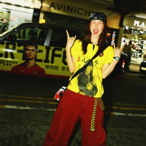 Summer Character Print Short Sleeve T-Shirt for Women - Casual Versatile Yellow Top, Trendy 90s Style