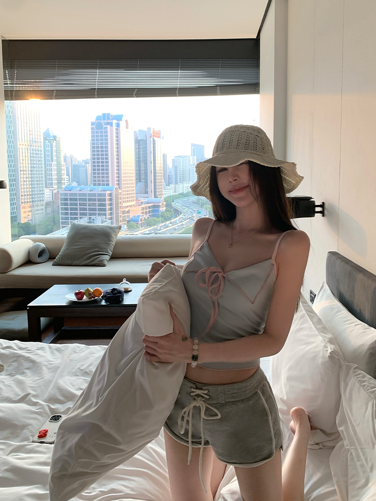 Summer Color Block Sleeveless Vest for Women - Modal Hot Girl Style Top Summer Color Block Sleeveless Vest for Women - Modal Hot Girl Style Top