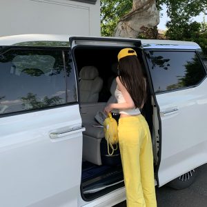 Summer Lemon Yellow Wide-Leg Jeans for Women - Loose Slim Fit Mid-Waist - Trendy Y2K Style