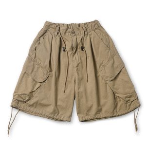Summer Loose Fit Large Size Men's Cargo Shorts with Drawstring - Trendy Japanese Style Fashion for Casual Wear