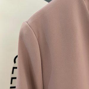 Summer Pink Small Women's Blazer 2025 - Stylish Short Sleeve Versatile Suit Jacket for a Chic Look