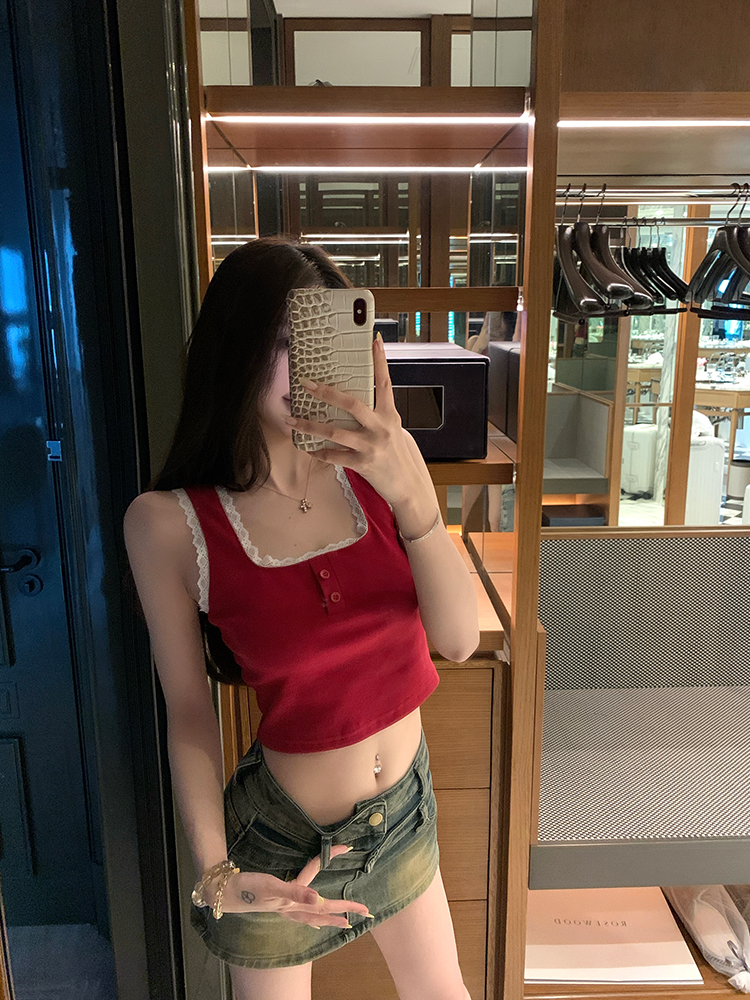 Summer Retro A-Line Denim Skirt for Women - Double Waist Mid-Waist Style, 90s Inspired Fashion Summer Retro A-Line Denim Skirt for Women - Double Waist Mid-Waist Style, 90s Inspired Fashion