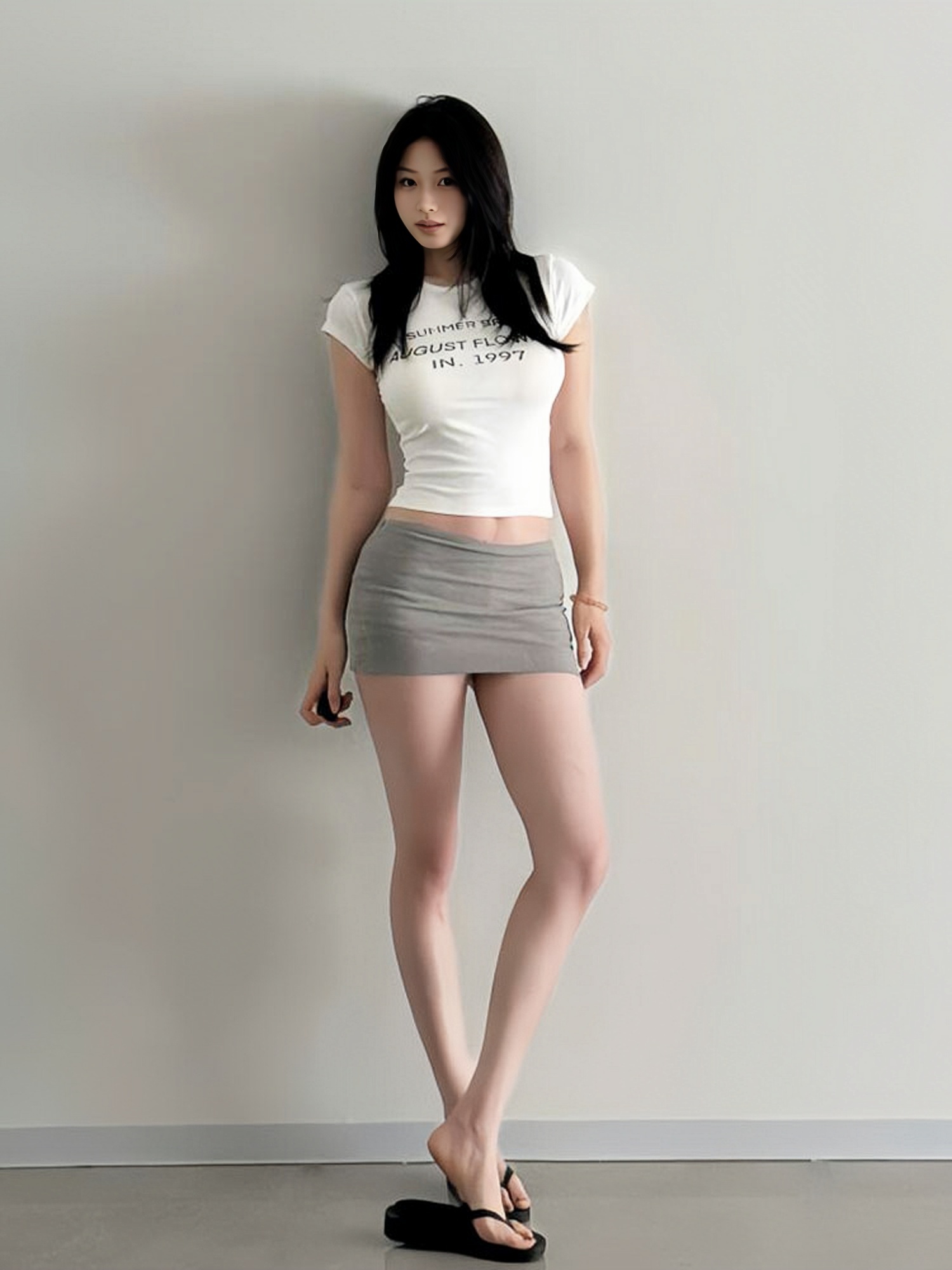 Summer Sexy Bodycon Mini Skirt - Low Waist Slim Fit Gray Pencil Skirt for Hot Girl Style - Leg-Lengthening American Fashion Summer Sexy Bodycon Mini Skirt - Low Waist Slim Fit Gray Pencil Skirt for Hot Girl Style - Leg-Lengthening American Fashion