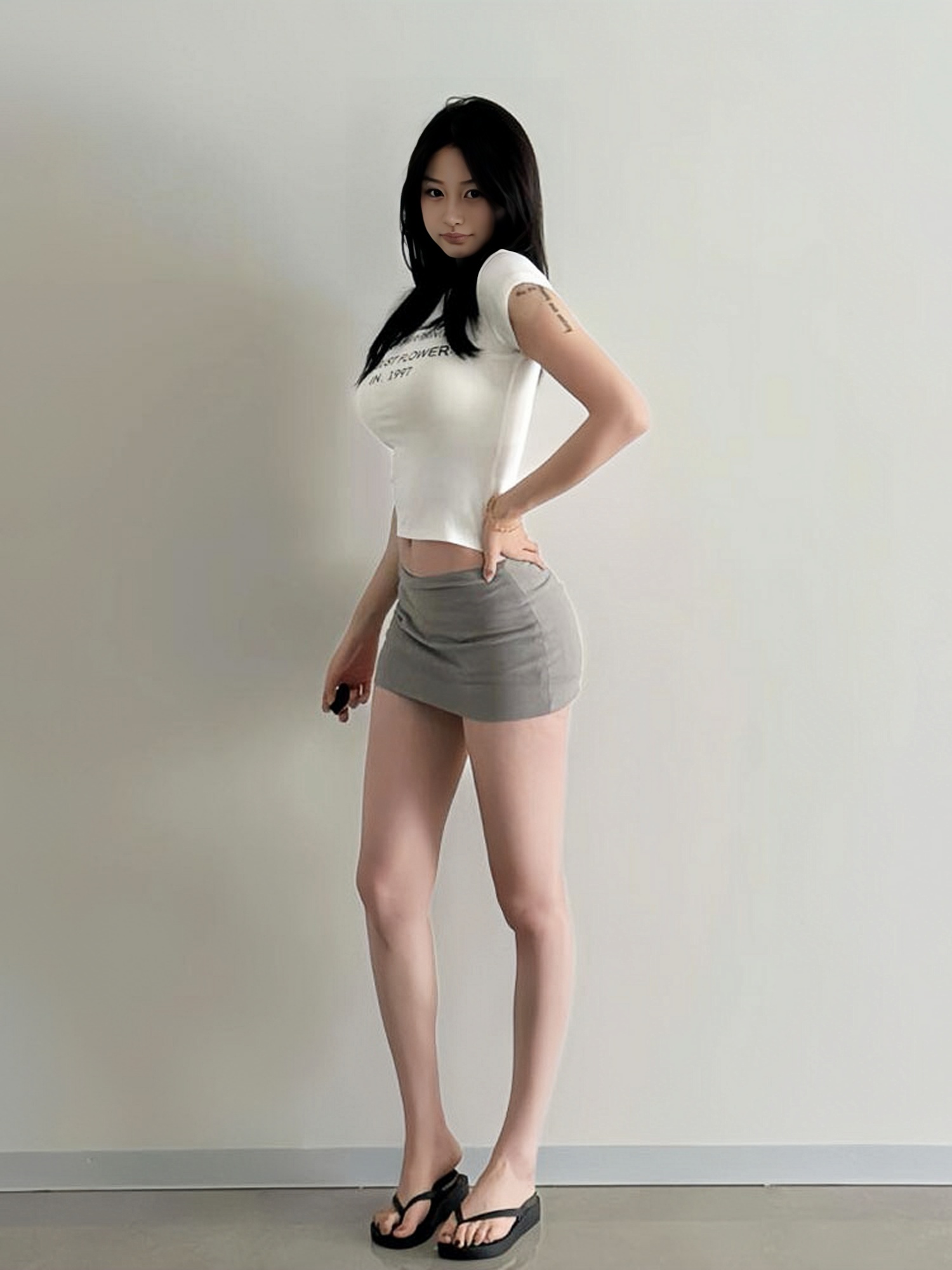 Summer Sexy Bodycon Mini Skirt - Low Waist Slim Fit Gray Pencil Skirt for Hot Girl Style - Leg-Lengthening American Fashion Summer Sexy Bodycon Mini Skirt - Low Waist Slim Fit Gray Pencil Skirt for Hot Girl Style - Leg-Lengthening American Fashion