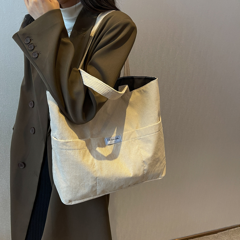 Summer Single-Shoulder Canvas Tote Bag for Women - Large Capacity High-End Commuting Bag, Trendy College Style 2025 Summer Single-Shoulder Canvas Tote Bag for Women - Large Capacity High-End Commuting Bag, Trendy College Style 2025