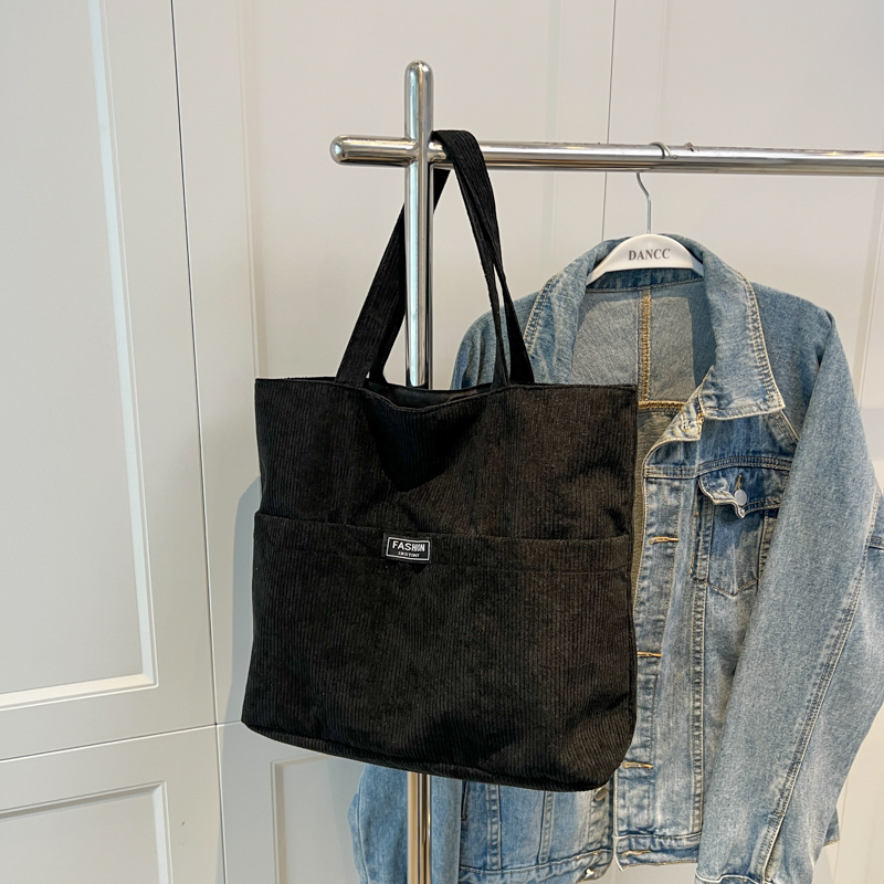 Summer Single-Shoulder Canvas Tote Bag for Women - Large Capacity High-End Commuting Bag, Trendy College Style 2025