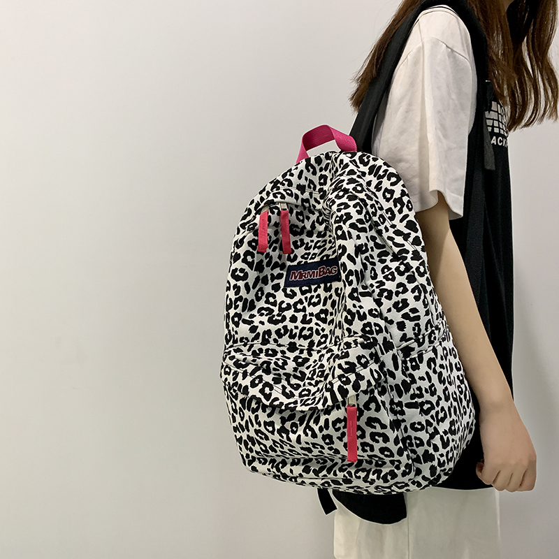 Summer Student Backpack for Girls - Large Capacity High School Travel Bag, Stylish Double Shoulder Design