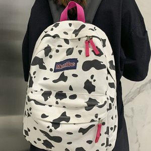 Summer Student Backpack for Girls - Large Capacity High School Travel Bag, Stylish Double Shoulder Design