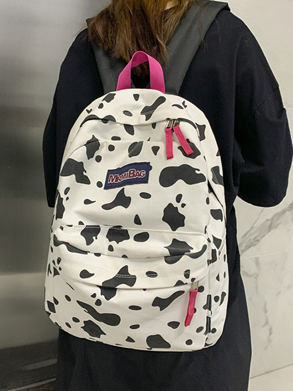 Summer Student Backpack for Girls - Large Capacity High School Travel Bag, Stylish Double Shoulder Design Summer Student Backpack for Girls - Large Capacity High School Travel Bag, Stylish Double Shoulder Design