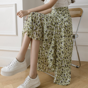 Summer Tie-Up Ruffled One-Piece Beach Skirt for Women, Irregular Fishtail Floral Skirt, TikTok Fairy Style