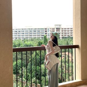 Summer Wash Blue Cat Whisker Ripped Loose Wide-Leg Jeans for Women - Trendy Y2K Style, Casual Chic Denim Pants