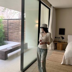 Summer Wash Blue Cat Whisker Ripped Loose Wide-Leg Jeans for Women - Trendy Y2K Style, Casual Chic Denim Pants