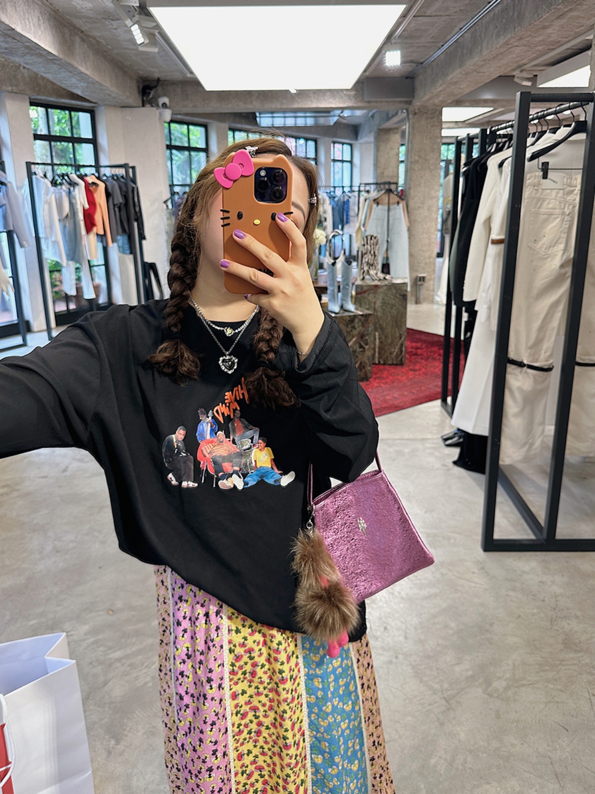 Summer Women's Printed Long Sleeve T-Shirt - Loose Fit, Slimming Round Neck, Sun Protection, Trendy and Stylish Summer Women's Printed Long Sleeve T-Shirt - Loose Fit, Slimming Round Neck, Sun Protection, Trendy and Stylish