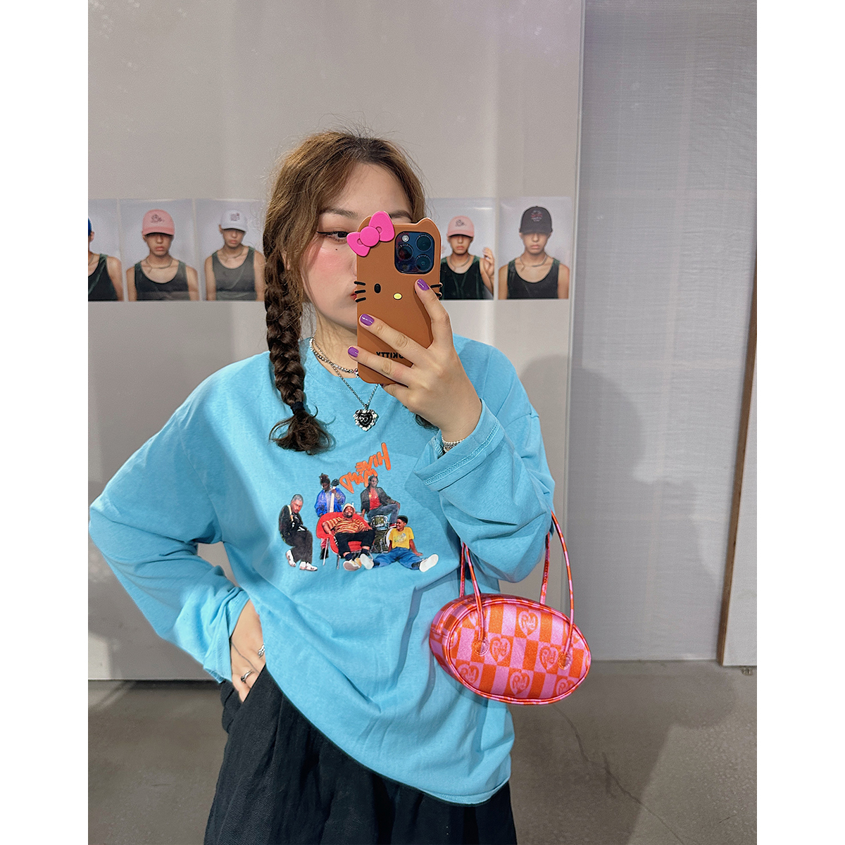 Summer Women's Printed Long Sleeve T-Shirt - Loose Fit, Slimming Round Neck, Sun Protection, Trendy and Stylish