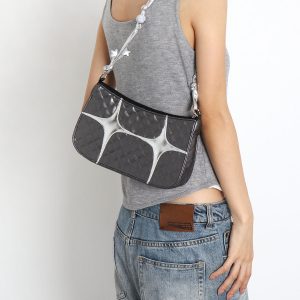 Sweet Retro Star Underarm Bag - Original Design, Stylish and Cool, Perfect for Y2K and Vintage Fashion Lovers