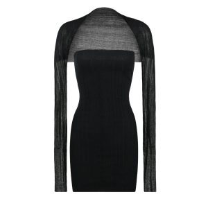 Tencel Multi-Wear Strapless Shawl Knitted Dress - Versatile Fashion for 90s Y2K Style
