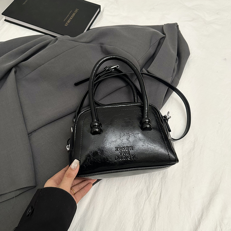 Textured Bowling Bag for Women - Stylish Small Handbag, 2025 Trendy Crossbody Shoulder Bag for Everyday Fashion Textured Bowling Bag for Women - Stylish Small Handbag, 2025 Trendy Crossbody Shoulder Bag for Everyday Fashion