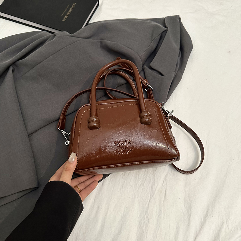 Textured Bowling Bag for Women - Stylish Small Handbag, 2025 Trendy Crossbody Shoulder Bag for Everyday Fashion Textured Bowling Bag for Women - Stylish Small Handbag, 2025 Trendy Crossbody Shoulder Bag for Everyday Fashion