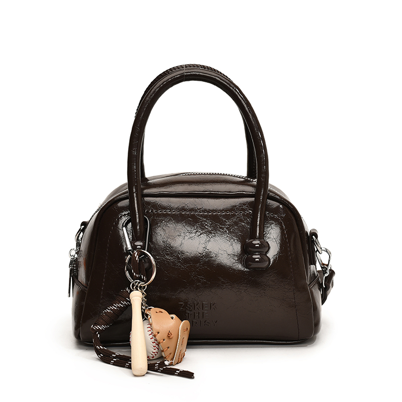 Textured Bowling Bag for Women - Stylish Small Handbag, 2025 Trendy Crossbody Shoulder Bag for Everyday Fashion Textured Bowling Bag for Women - Stylish Small Handbag, 2025 Trendy Crossbody Shoulder Bag for Everyday Fashion