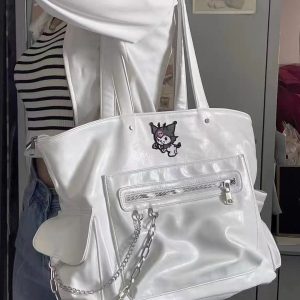 Textured Large-Capacity Shoulder Tote Bag for Women - Stylish 2025 Model Ideal for College Students and Daily Use