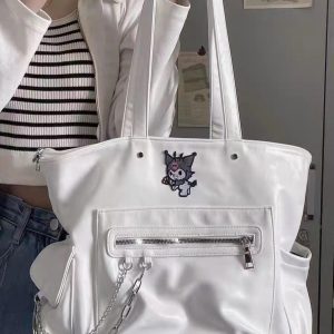 Textured Large-Capacity Shoulder Tote Bag for Women - Stylish 2025 Model Ideal for College Students and Daily Use