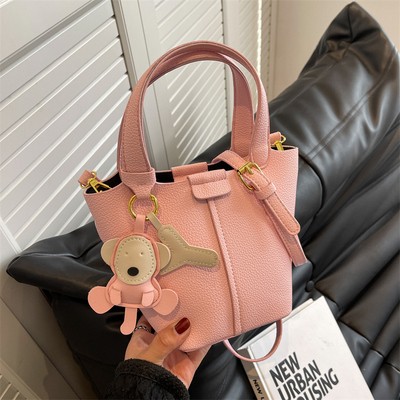 Textured Women's Handbag - Versatile Crossbody Bucket Bag for Spring/Summer 2025 Fashion