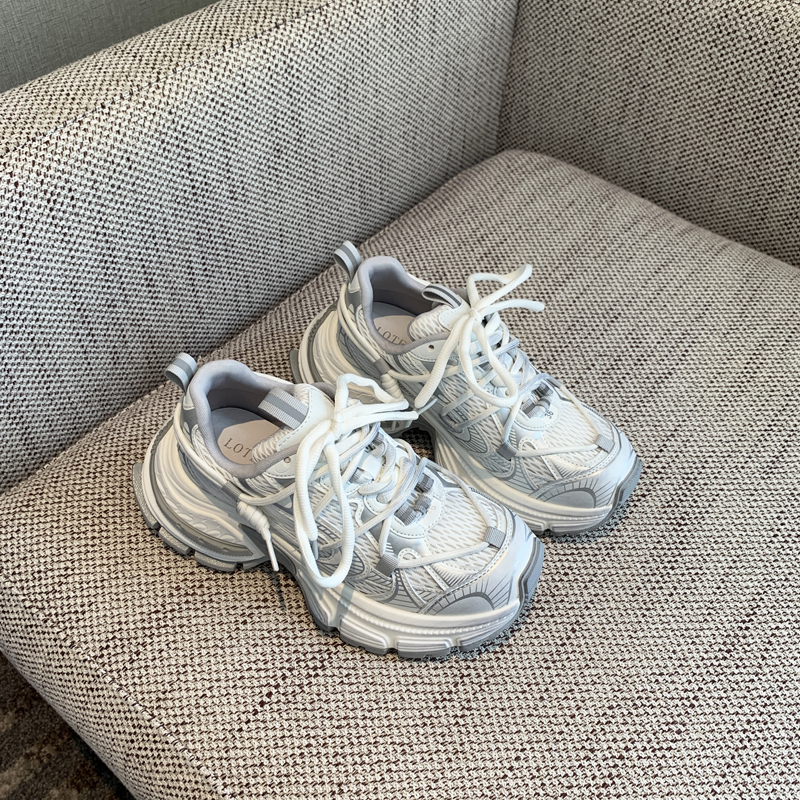 Thick-Soled Dad Shoes for Women - 2025 Spring Casual Outdoor Footwear, Versatile Height-Increasing Sports Sneakers