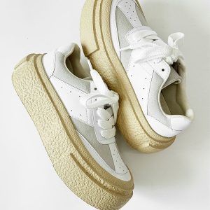 Thick-Soled Height-Increasing Canvas Shoes for Men - Trendy Breathable Mesh Platform Sneakers, Retro Sports Board Shoes