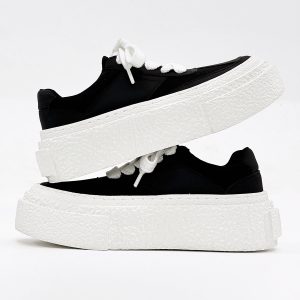 Thick-Soled Height-Increasing Canvas Shoes for Men - Trendy Breathable Mesh Platform Sneakers, Retro Sports Board Shoes