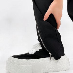 Thick-Soled Height-Increasing Canvas Shoes for Men - Trendy Breathable Mesh Platform Sneakers, Retro Sports Board Shoes