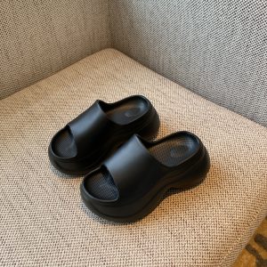 Thick-Soled One-Strap Sandals for Women - Summer 2025 Versatile Height-Increasing Slippers for Petite Figures, Non-Slip Design