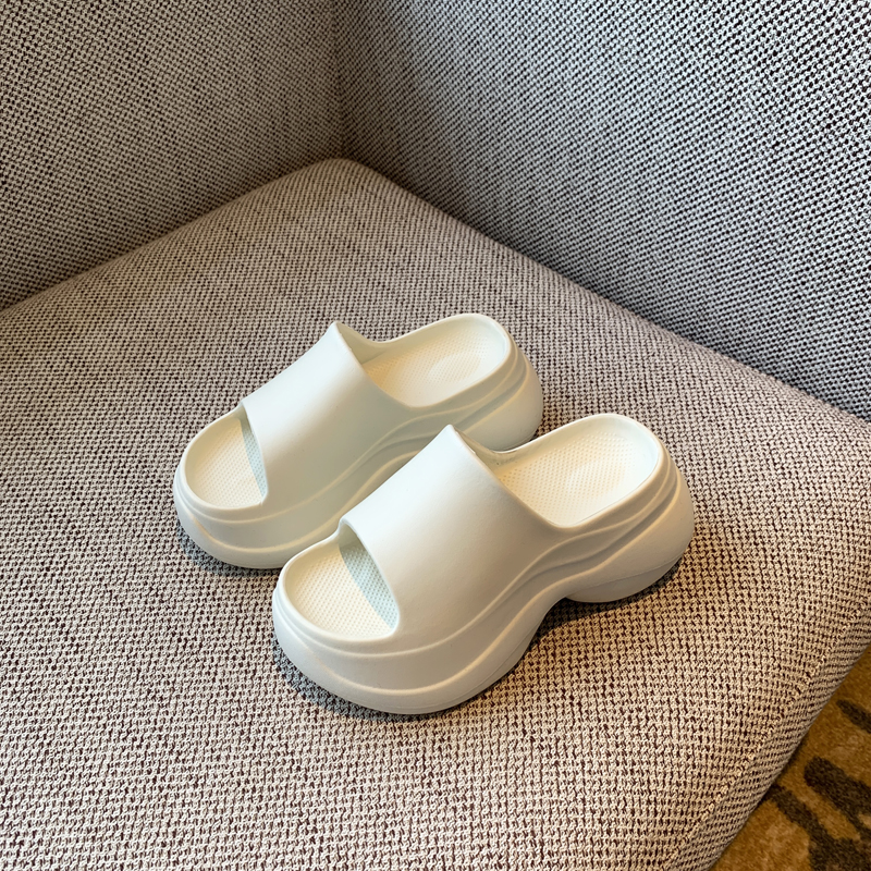 Thick-Soled One-Strap Sandals for Women - Summer 2025 Versatile Height-Increasing Slippers for Petite Figures, Non-Slip Design