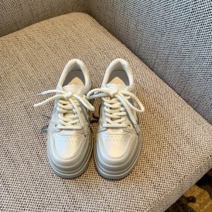 Thick-Soled White Sneakers for Women - Spring 2025 Casual Sports Shoes, Height-Increasing, Slimming, Versatile for Everyday Wear