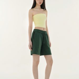 Three-Color Nude Feel High-Elastic One-Piece Bandeau Swimsuit - Trendy Summer Beachwear