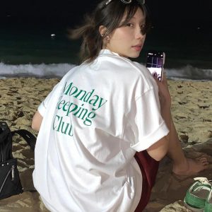 Timeless Korean Minimalist Heavyweight Cotton Short-Sleeve T-Shirt for Summer Casual Style