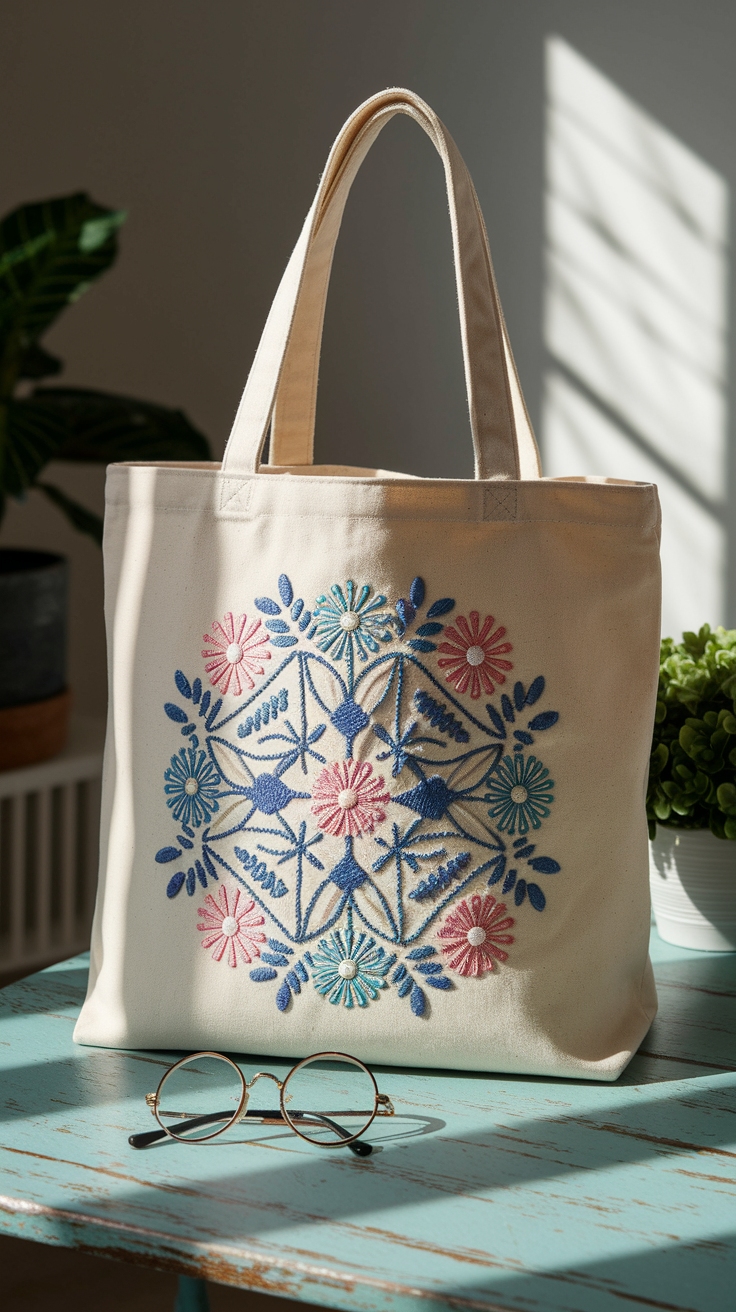Unique Tote Bag Embroidery Design Ideas to Try outfit idea
