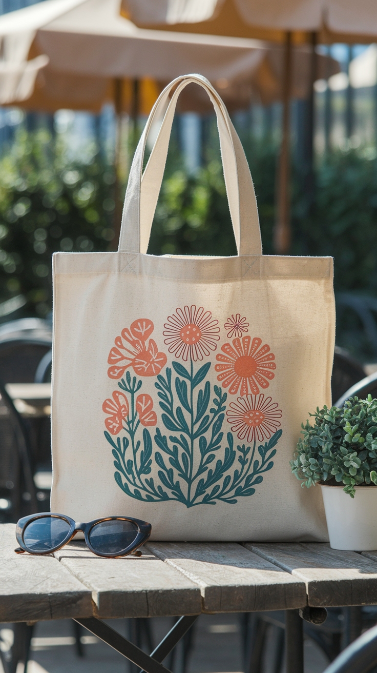 Creative Ideas for Tote Bag Flower Design This Season outfit idea