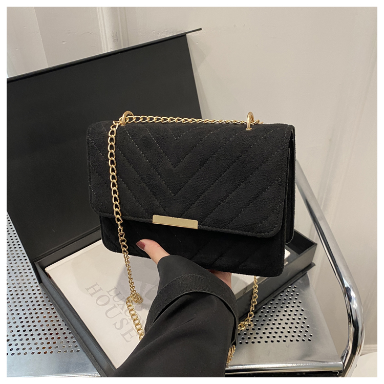 Trendy 2025 Women's Textured Chain Shoulder Crossbody Bag - Retro Small Square Design, Versatile Fashion Accessory