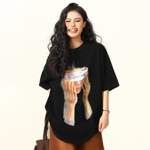 Trendy American Street Style Printed Short-Sleeve T-shirt for Men and Women - Hip-Hop Summer Unisex Fashion Top